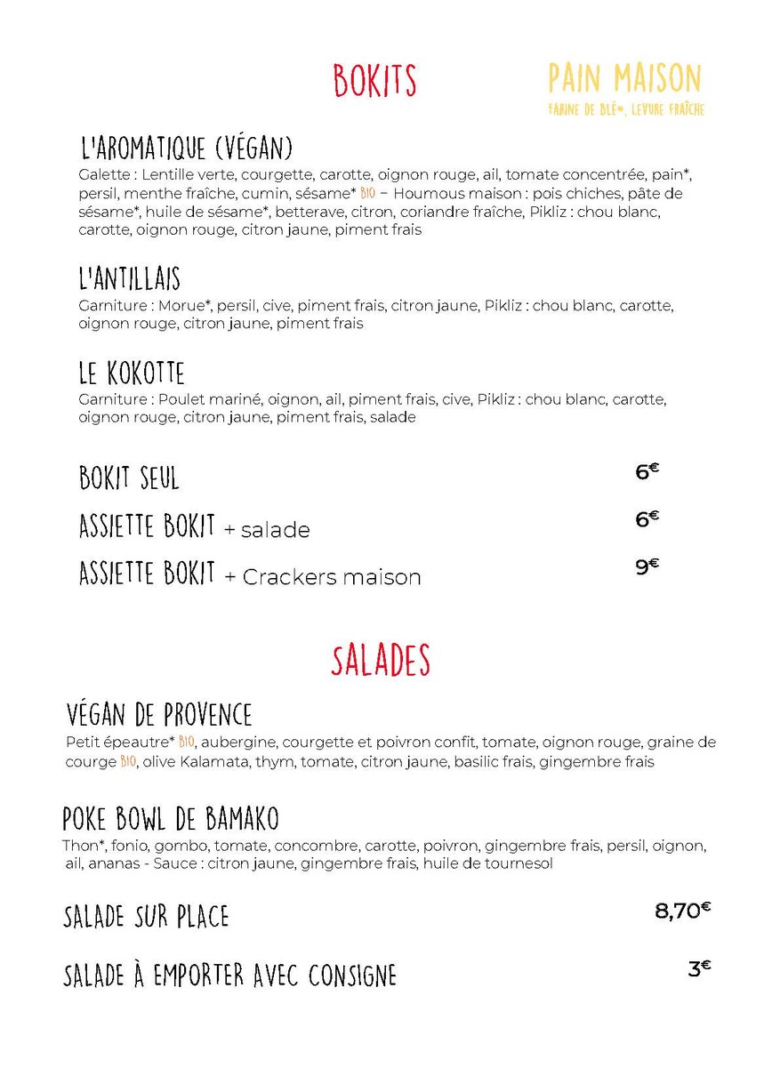 Mam'Ayoka Pajol menu 2