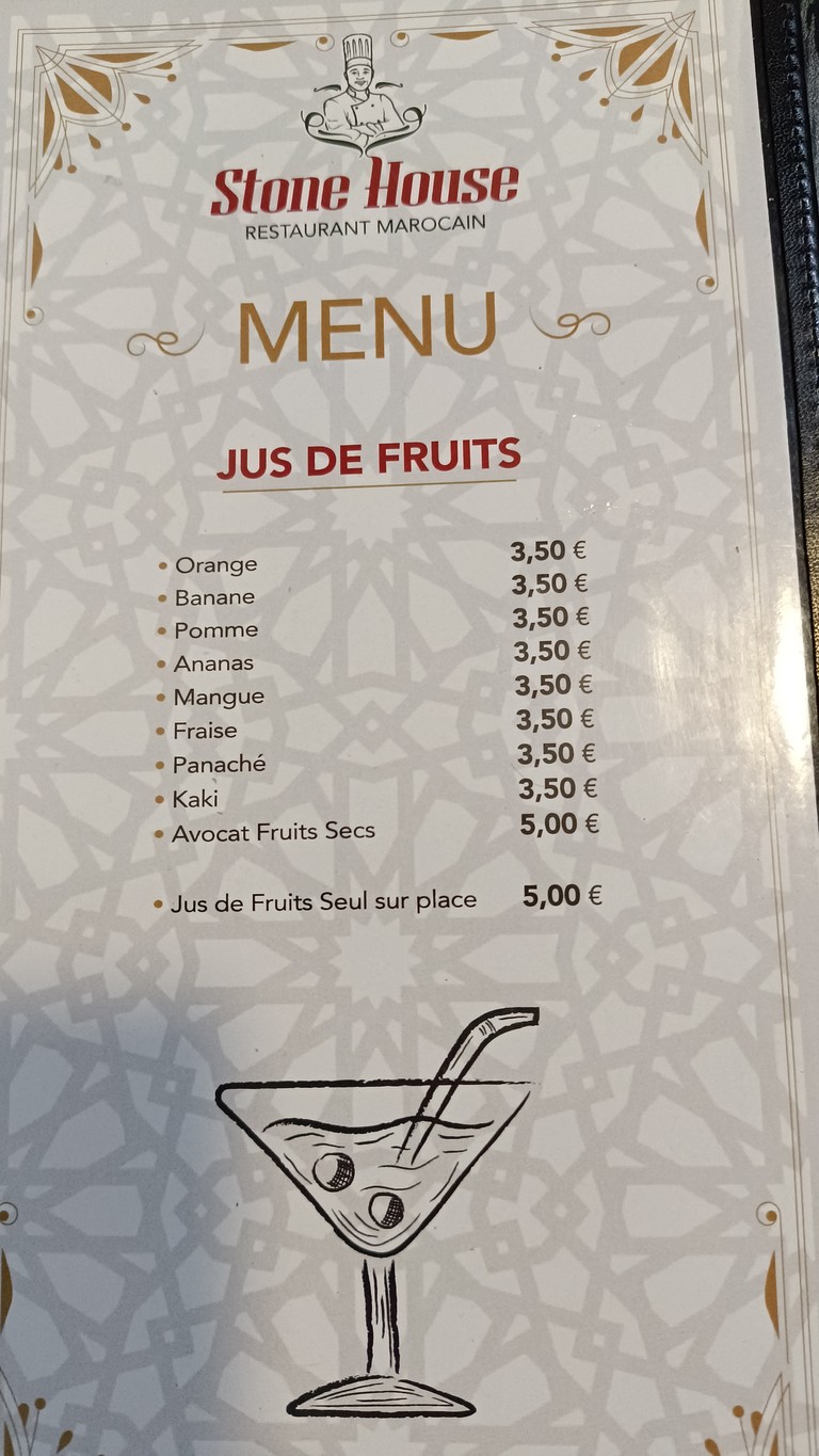 Stone House menu 5