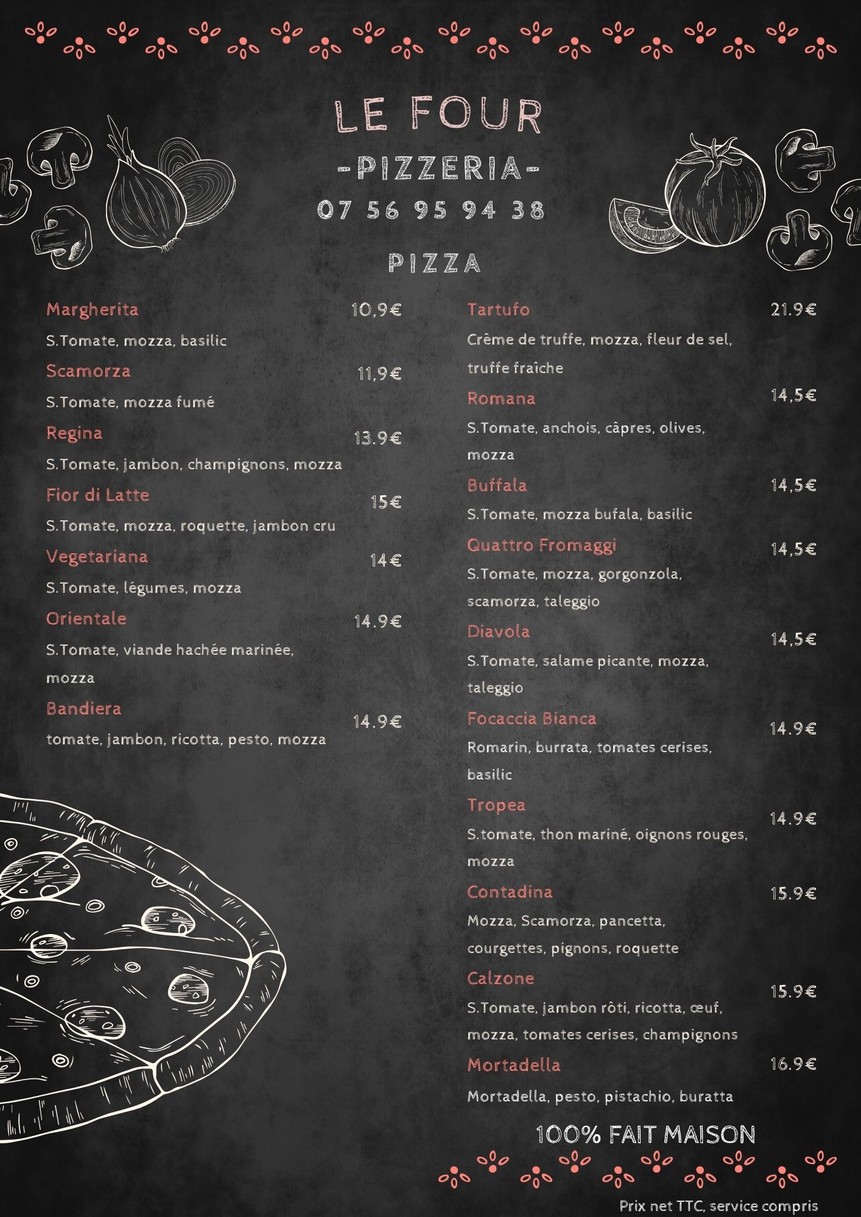 Le Four menu 2