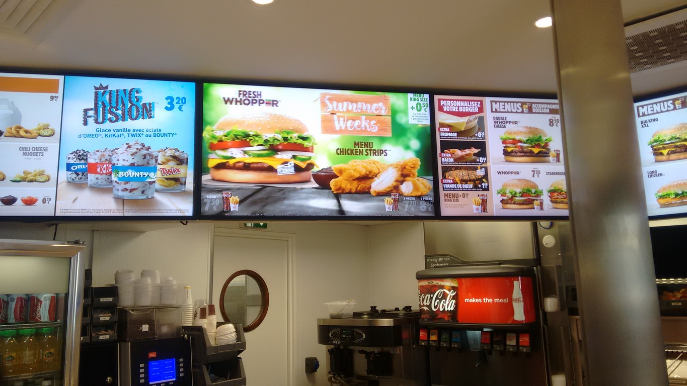 Burger King menu 1