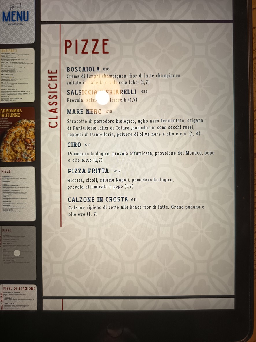 Golfo di Napoli menu 3