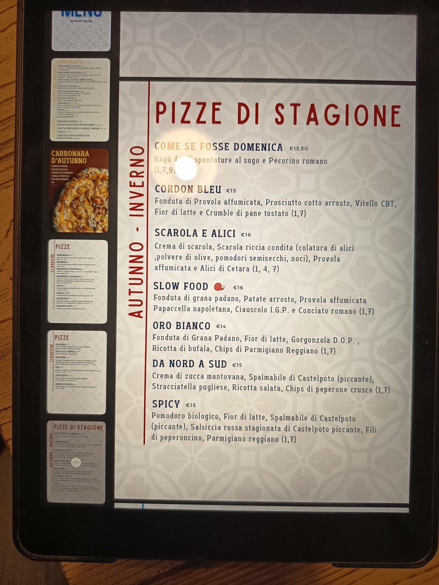 Golfo di Napoli menu 4