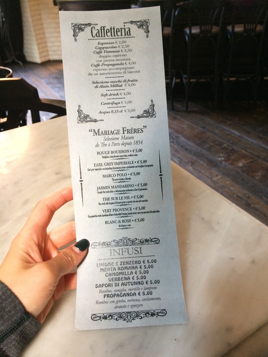 Propaganda Italian Cuisine menu 4