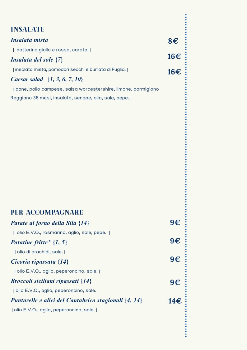 Osteria Corsetti 1921 Roma menu 4