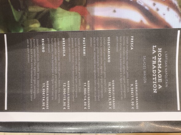 L'artisan Napolitain Pizza napolitaine