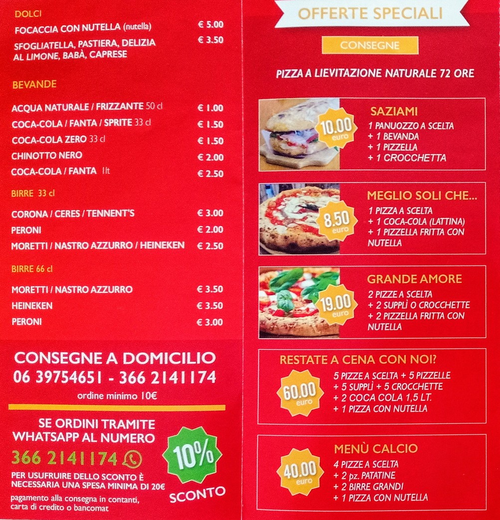 Napul'è Ristorante Pizzeria menu 3