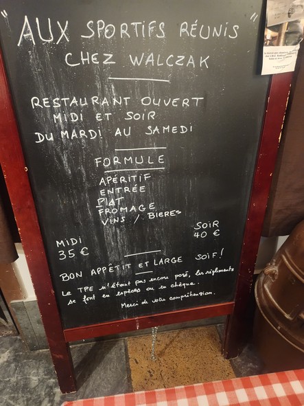 Chez Walczak, Aux Sportifs Reunis