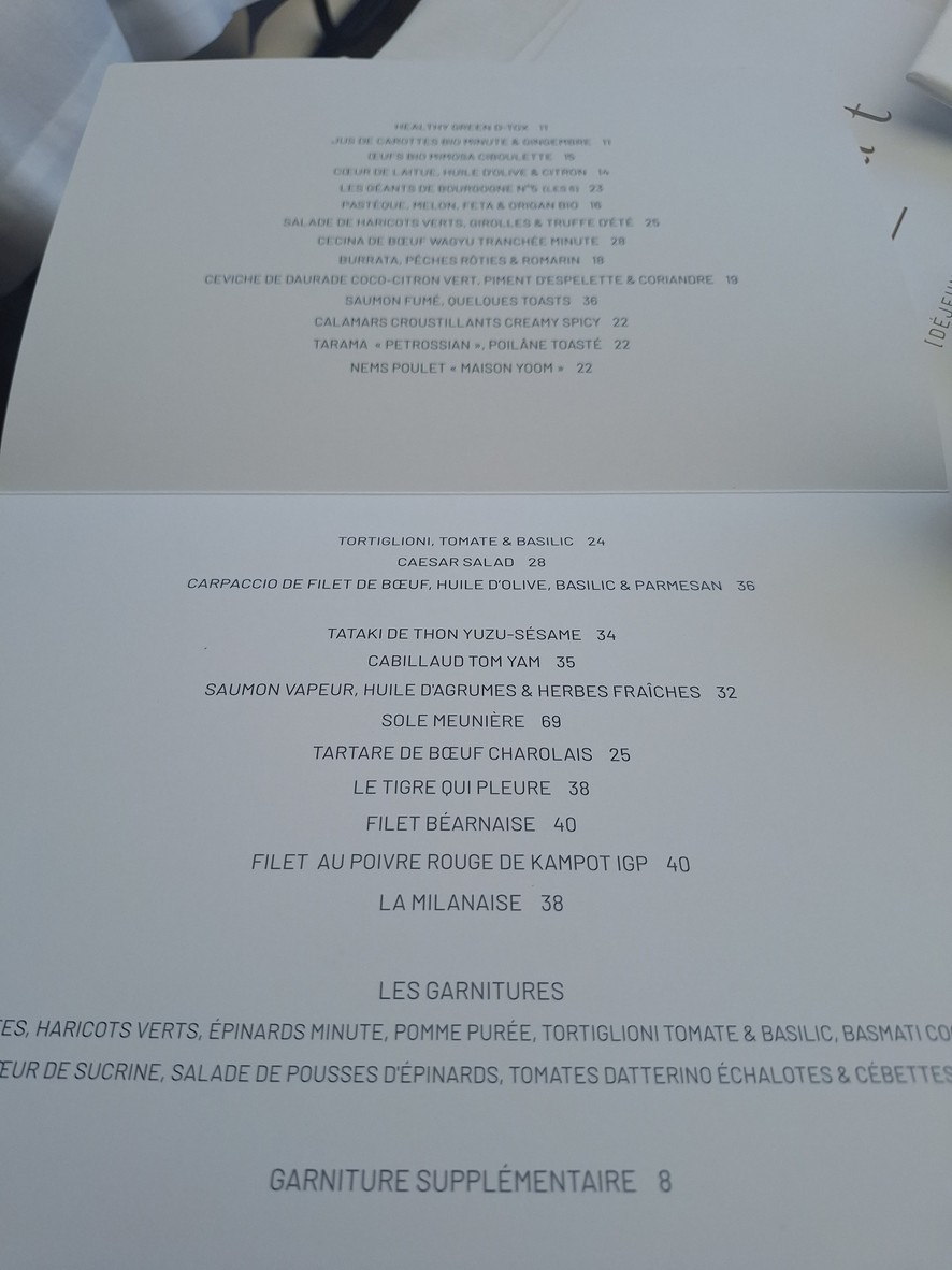 Le Murat menu 2