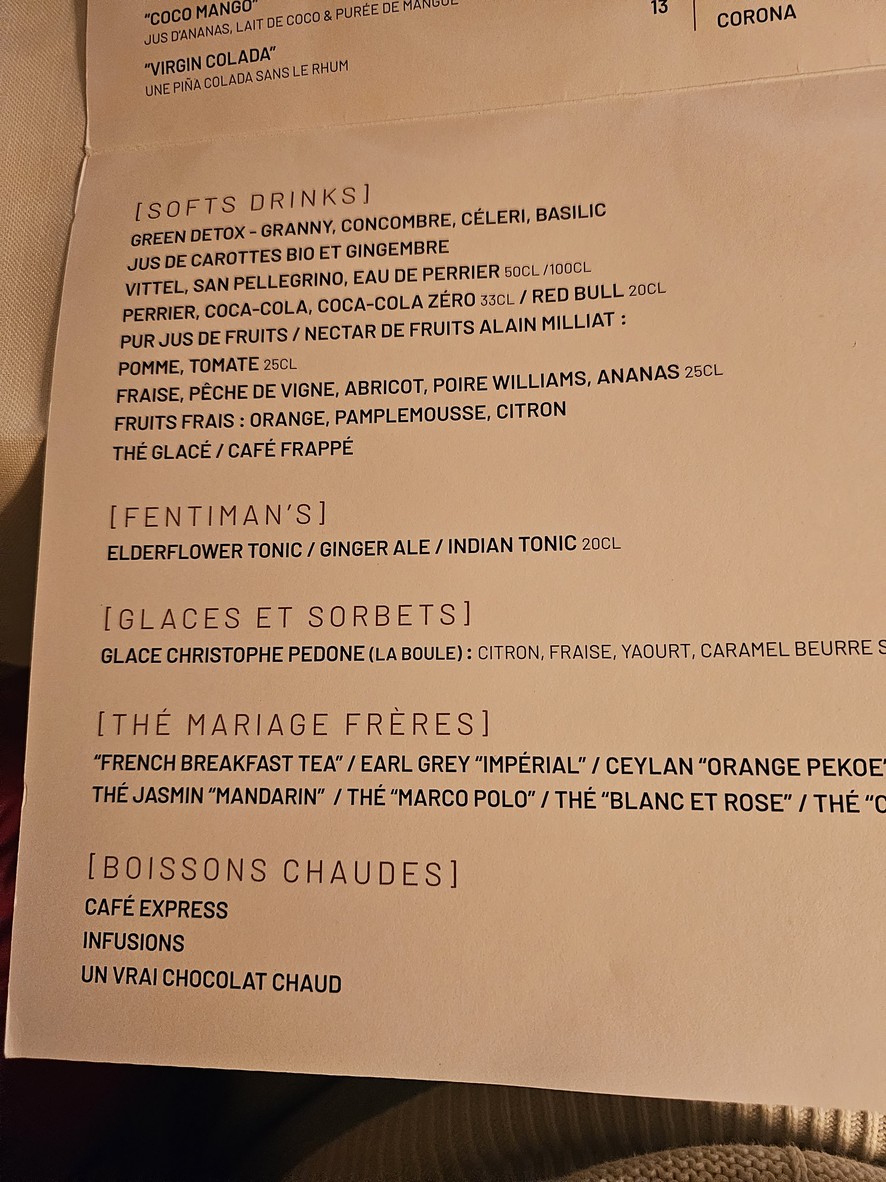Le Murat menu 6