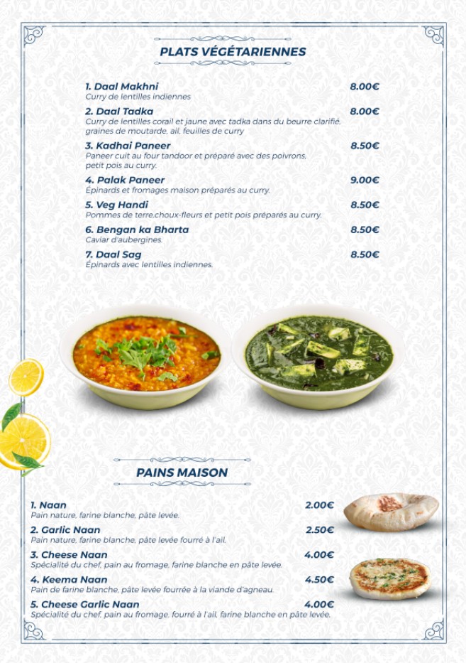 Kalki - Restaurant Indien menu 2