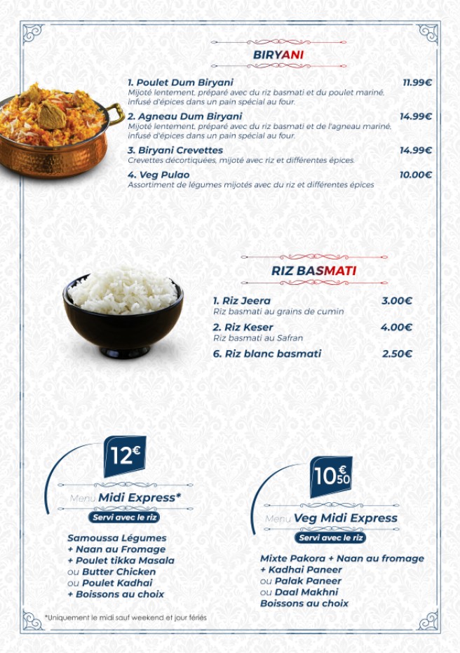 Kalki - Restaurant Indien menu 4