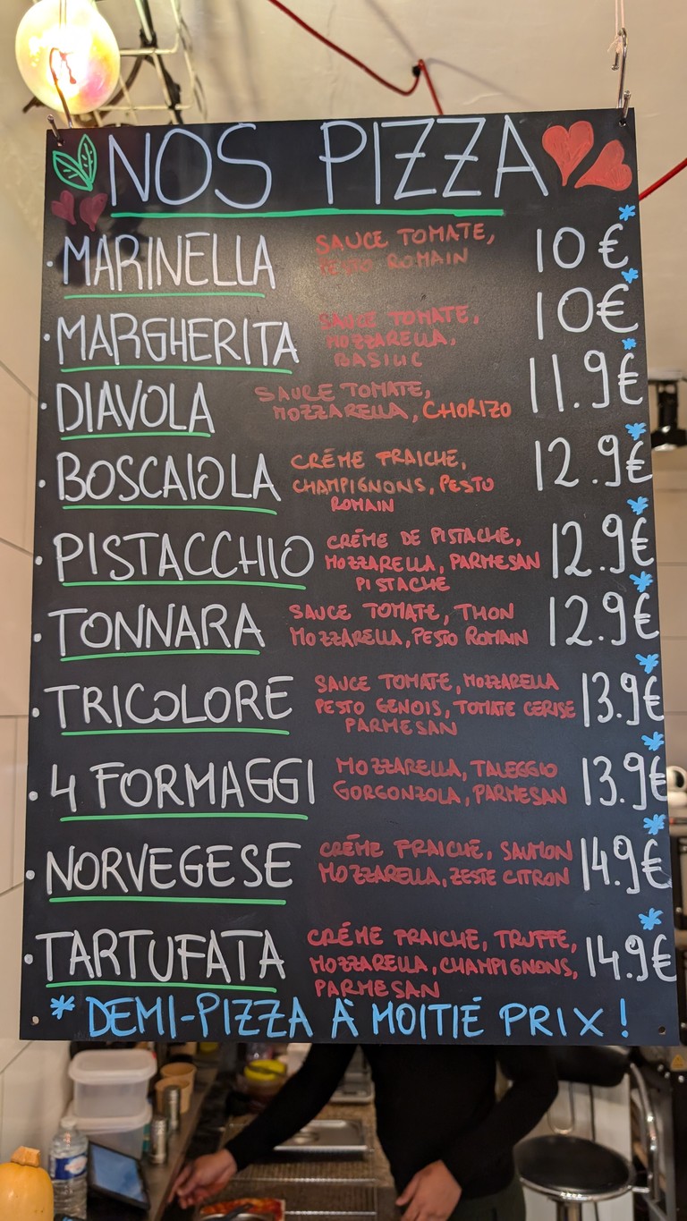 La Pizzetterie - Pizza Romana menu 2