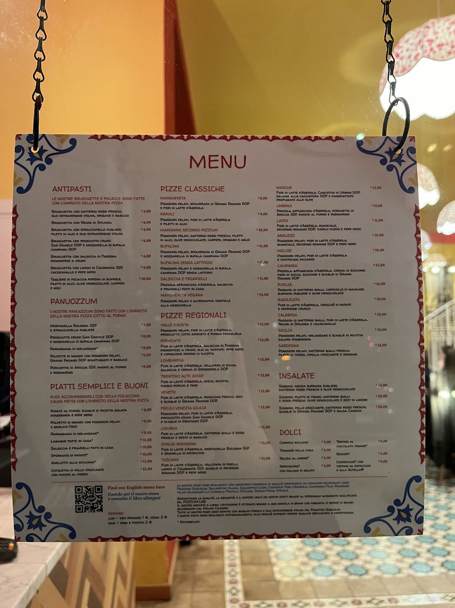 Pizzium menu 2