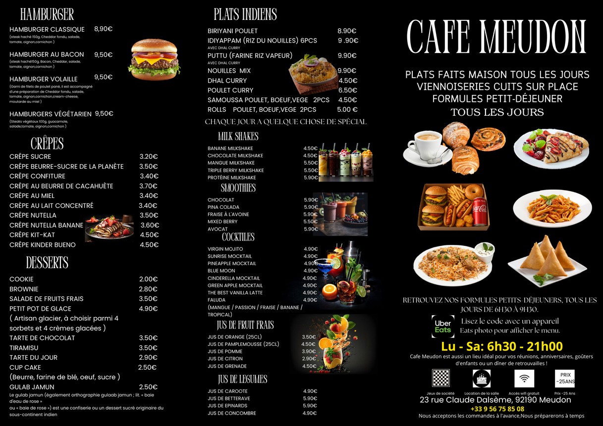 CAFÉ MEUDON (Meudon) menu 1