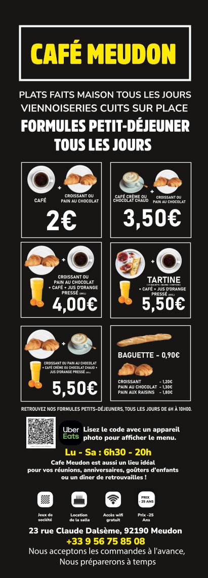 CAFÉ MEUDON (Meudon) menu 2