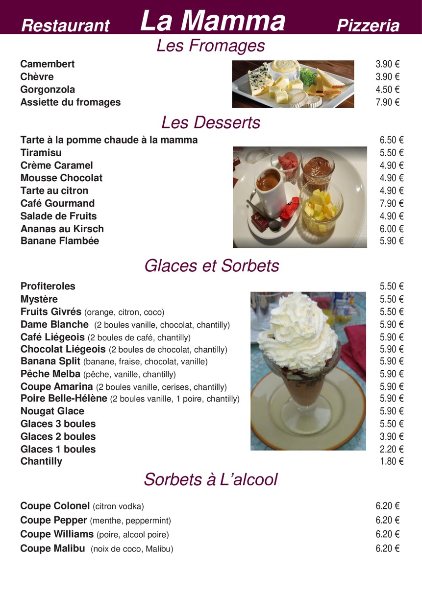 La Mamma menu 7