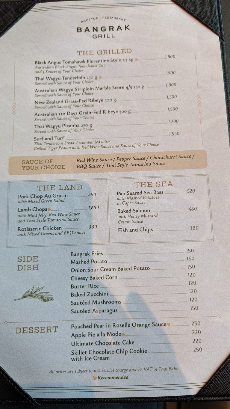 Bangrak Grill menu 3