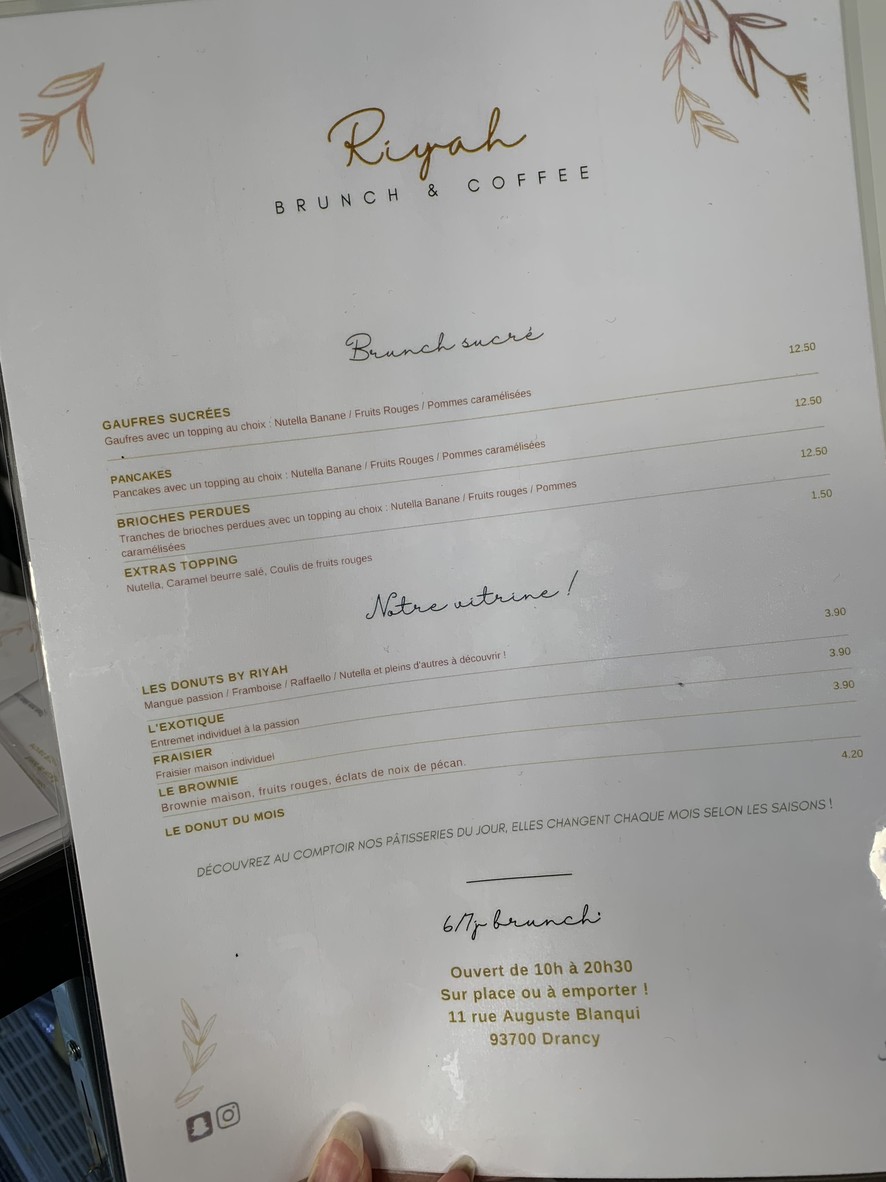 Ritual Brunch& Coffee menu 2