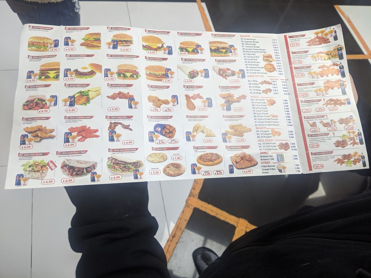 Maxin Chicken menu 2