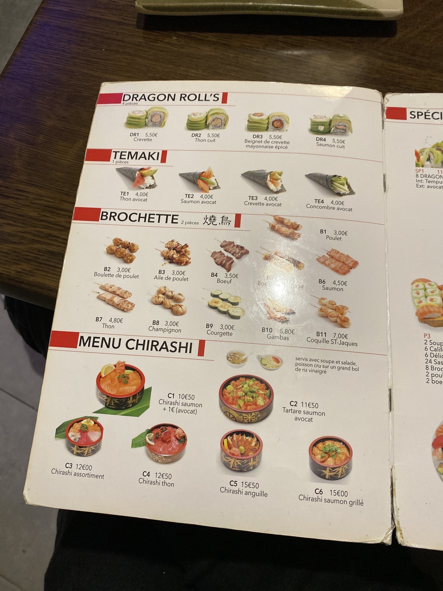 Kyoto Sakura II menu 4