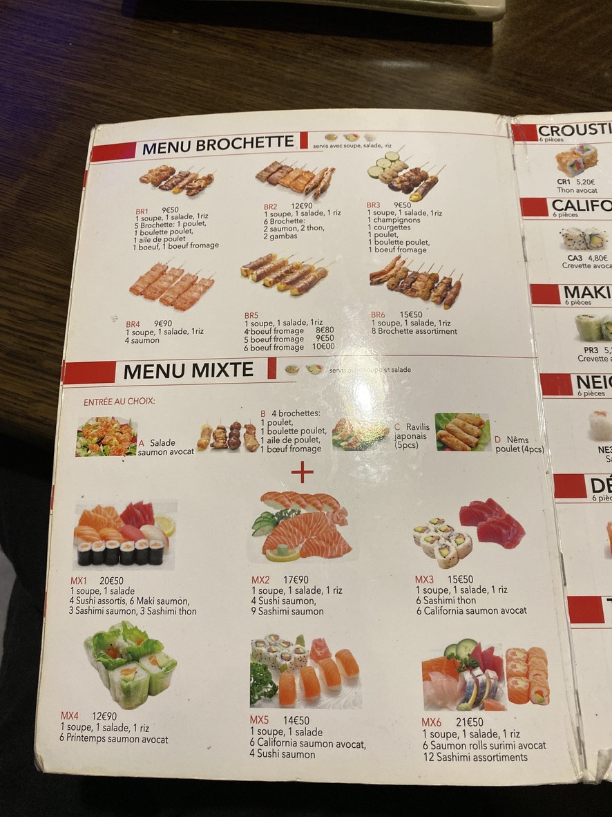 Kyoto Sakura II menu 5