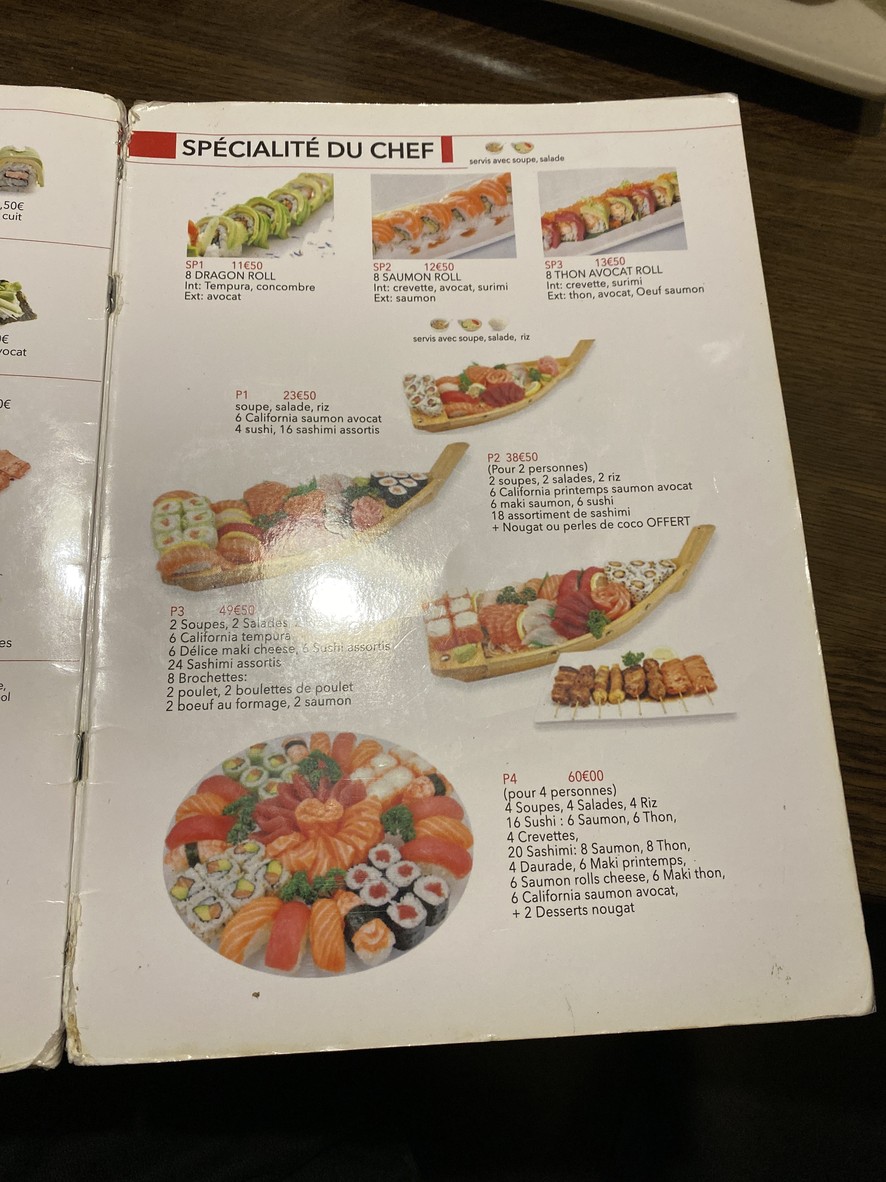 Kyoto Sakura II menu 7