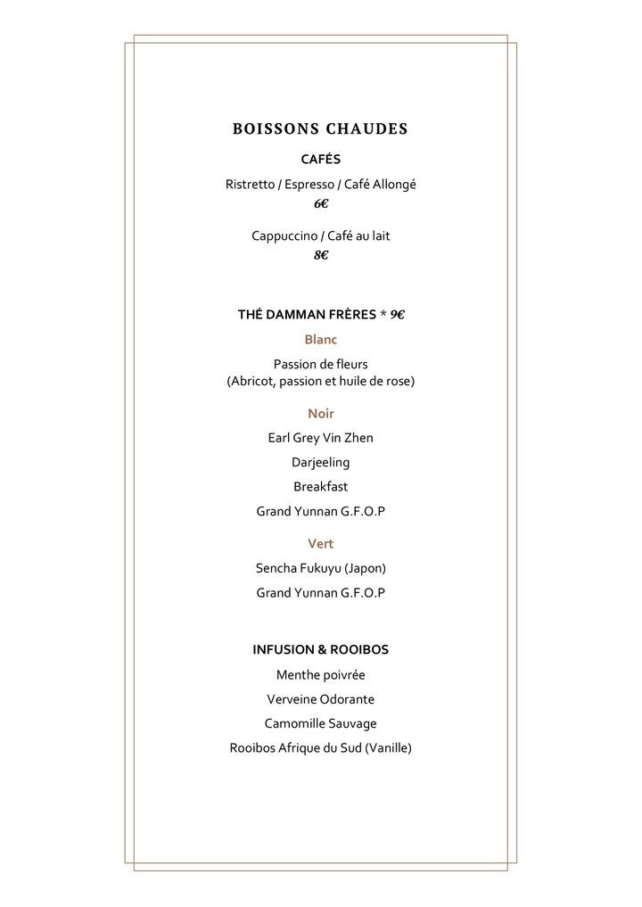 Odette, L'Auberge Urbaine menu 2
