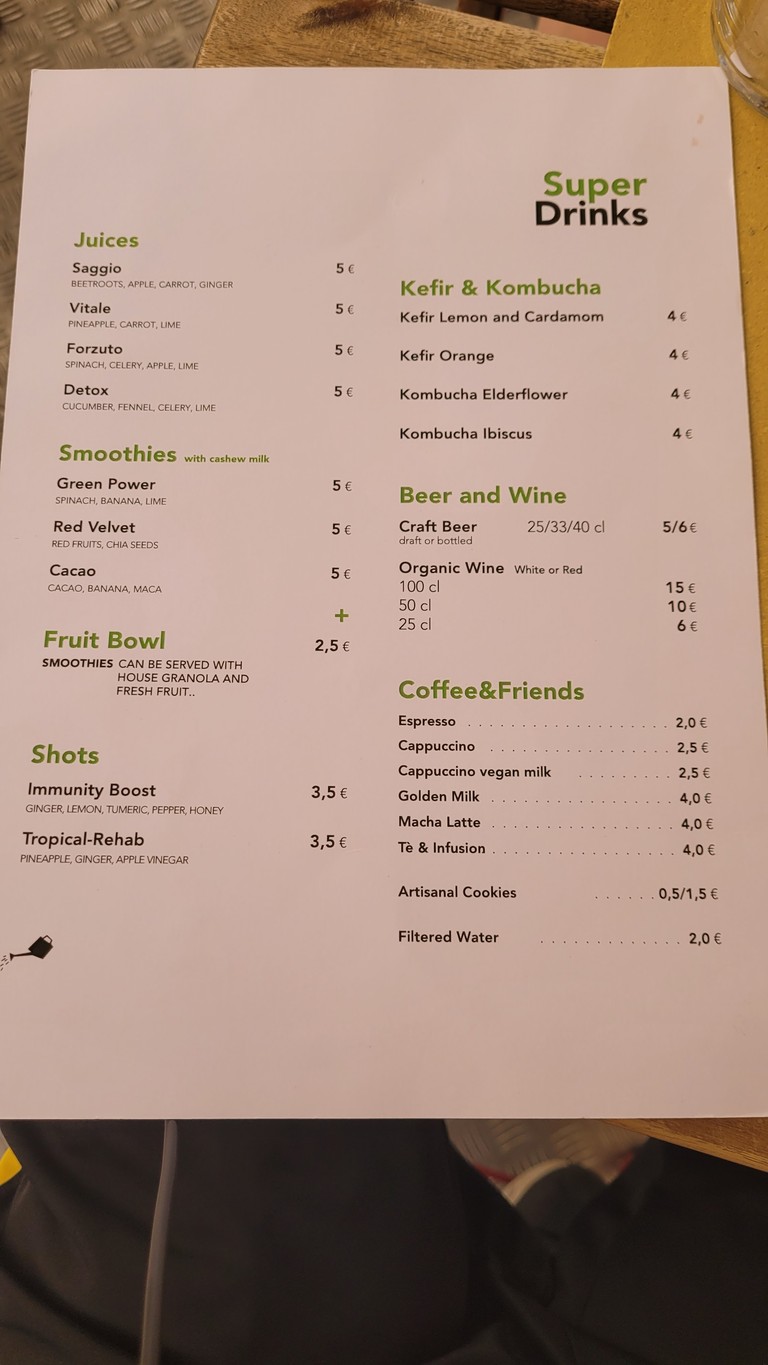 Aromaticus menu 3