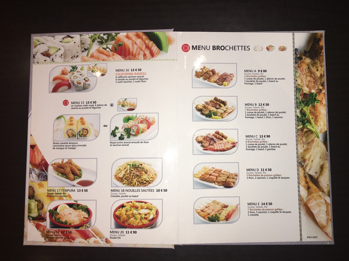 SUSHI MAISON menu 3