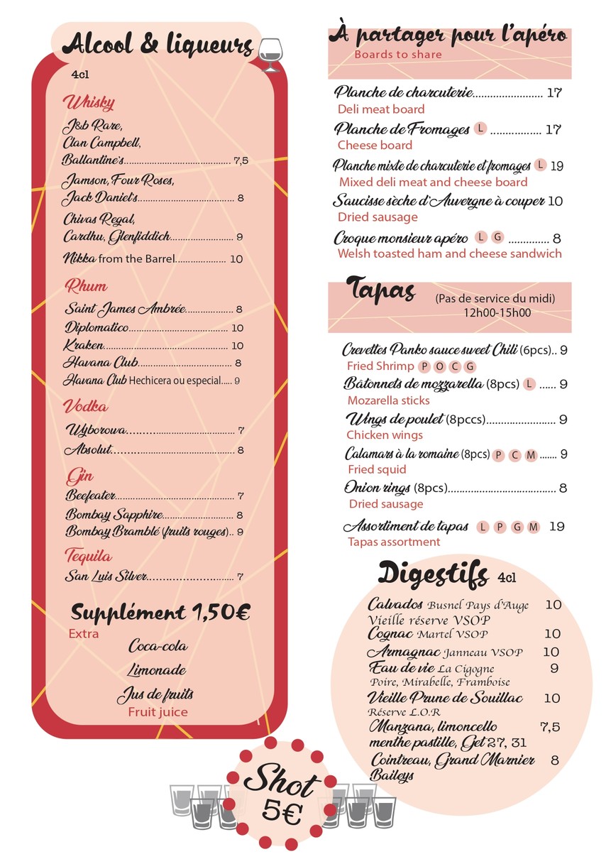 Le P'tit Lecourbe menu 5