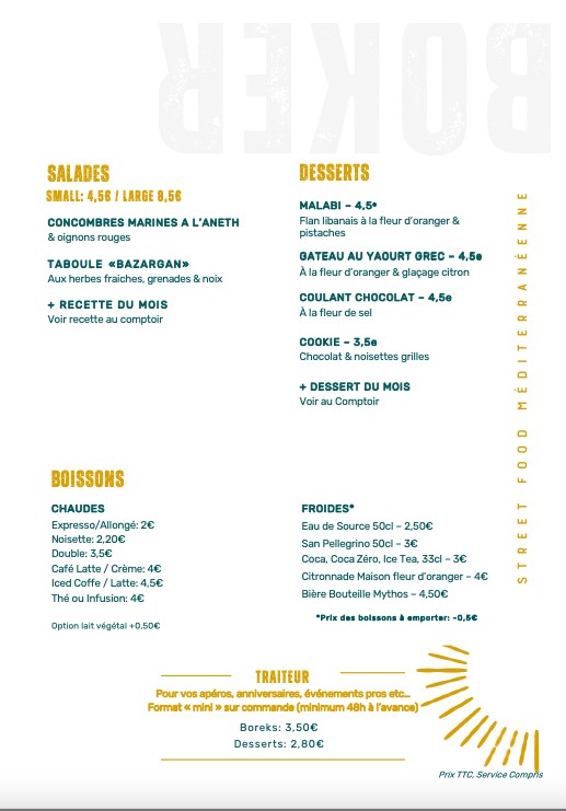 Boker menu 2