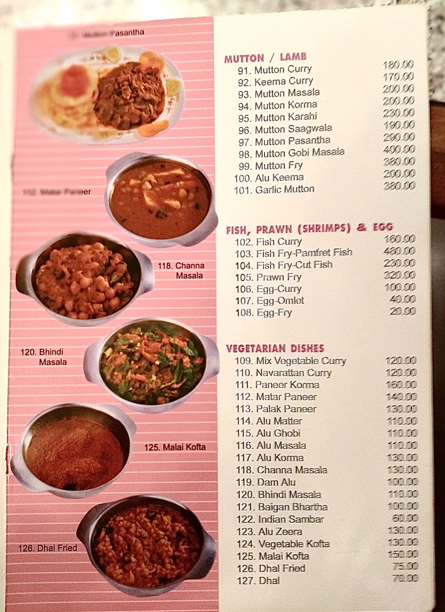 فندق ومطعم وودلاندز إن، بانكوك، تايلاند menu 3