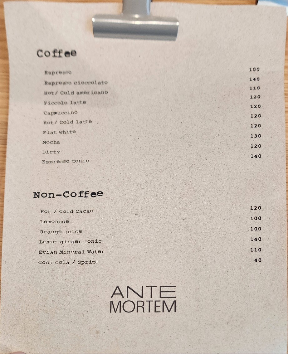 ANTEMORTEM BKK menu 3