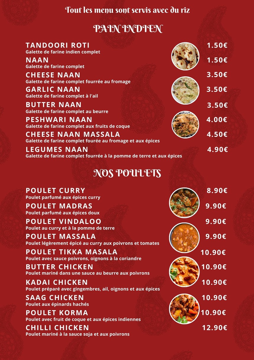 Ruby Restaurant menu 2