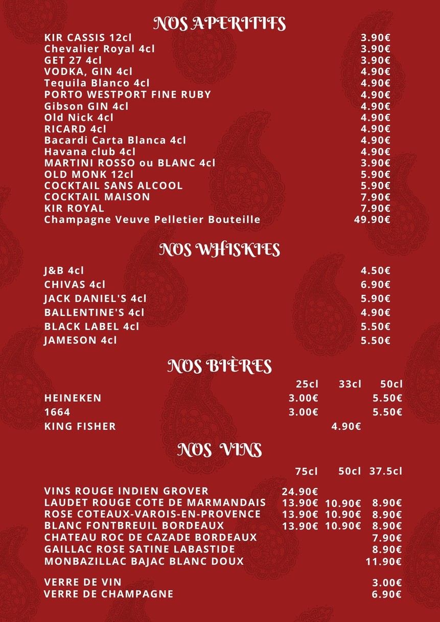 Ruby Restaurant menu 7