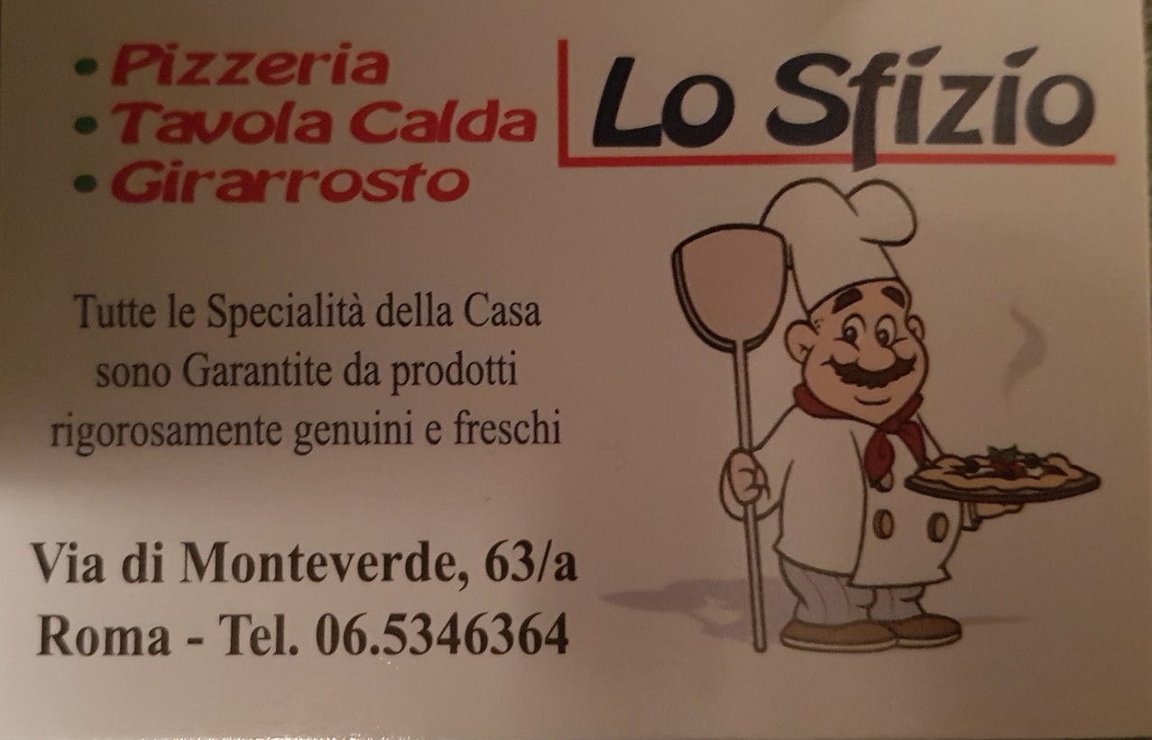 Lo Sfizio 63 S.R.L. menu 1