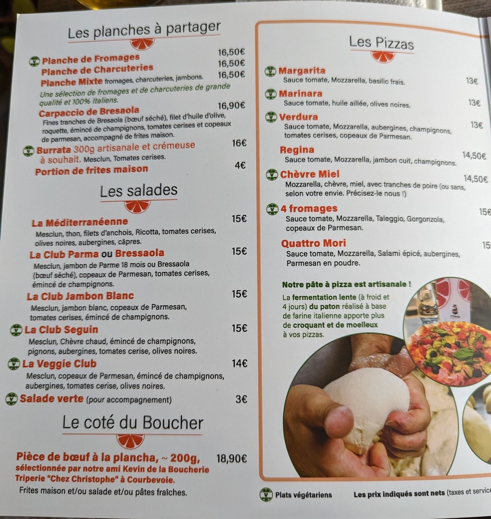 l'Orange menu 1