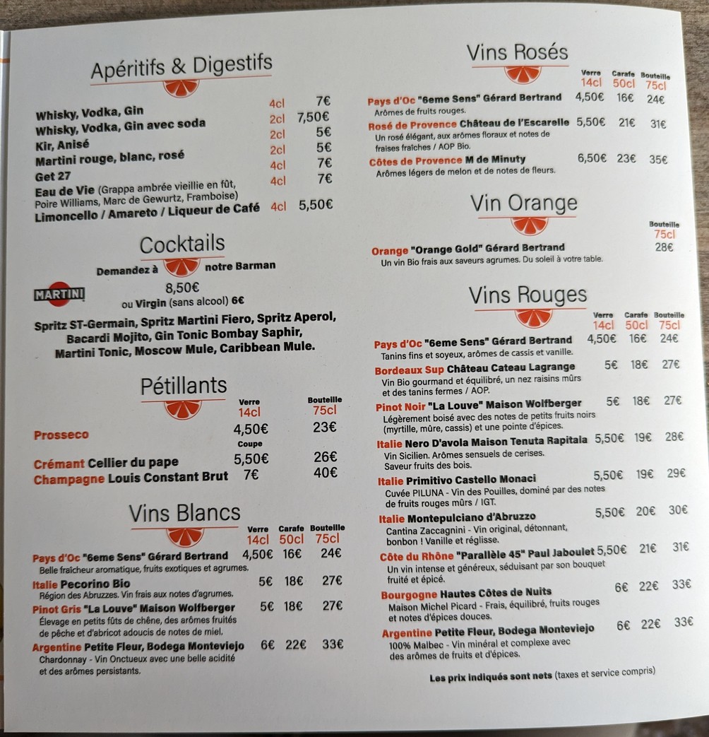 l'Orange menu 4