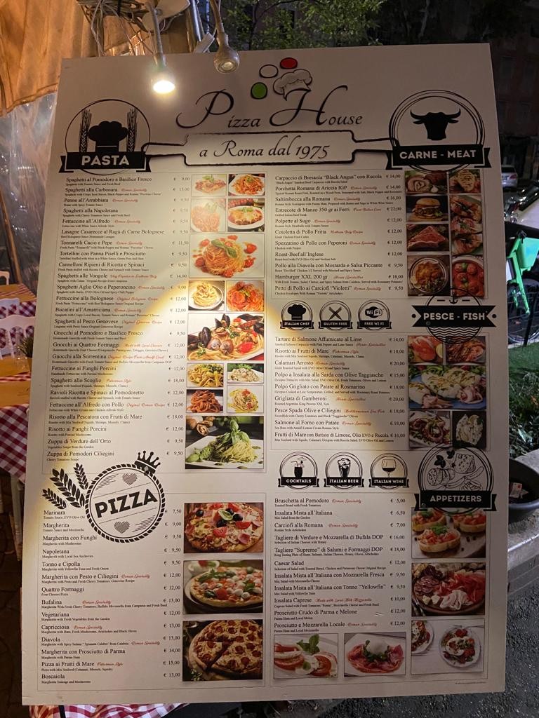 Pizza House a Roma dal 1975 menu 2