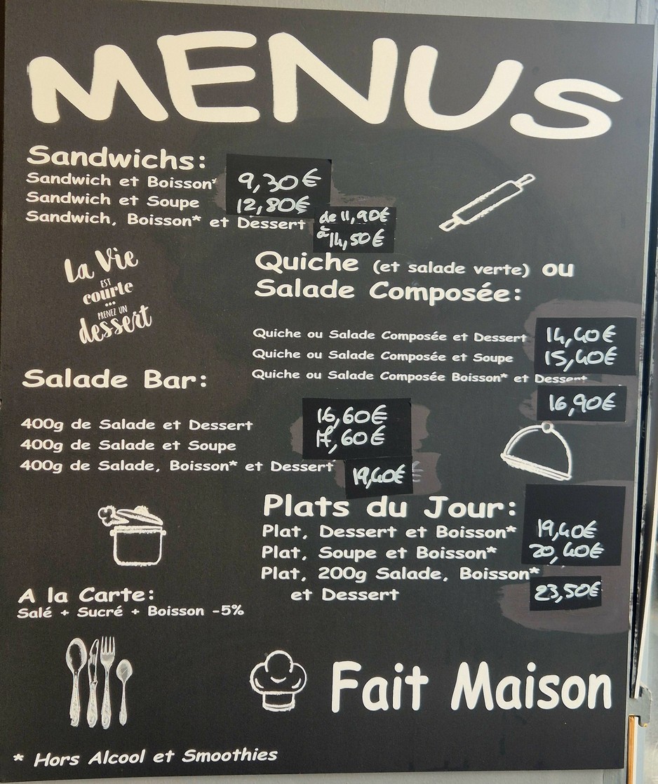 Swoon's menu 1
