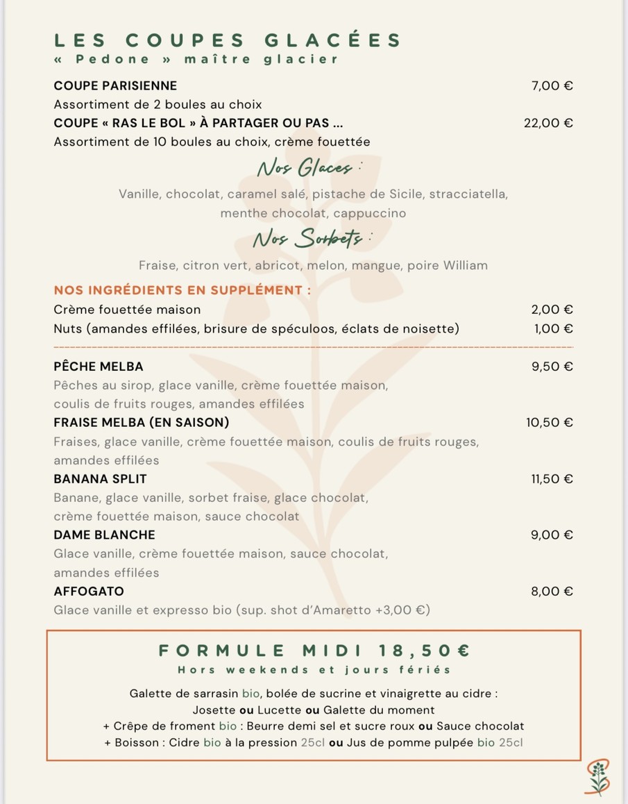 Suzette Saint Cloud menu 3