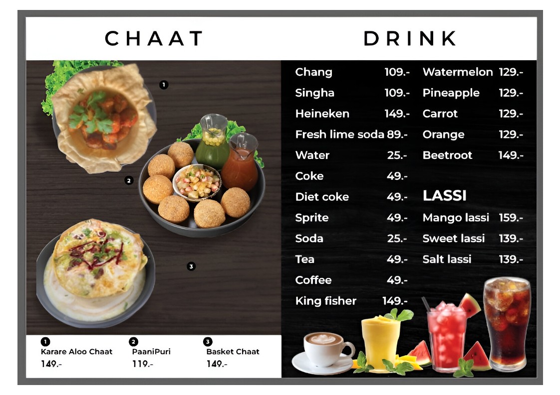 Indique - Best Indian Restaurant in Bangkok menu 2