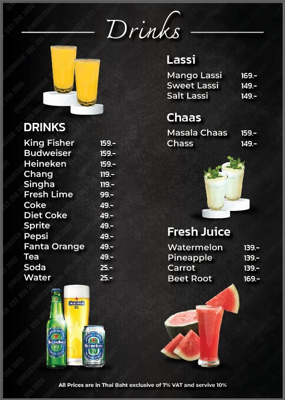 Indique - Best Indian Restaurant in Bangkok menu 4