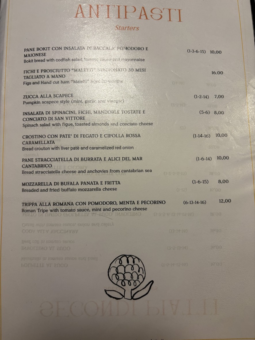 Flavio al Velavevodetto ai Quiriti menu 1
