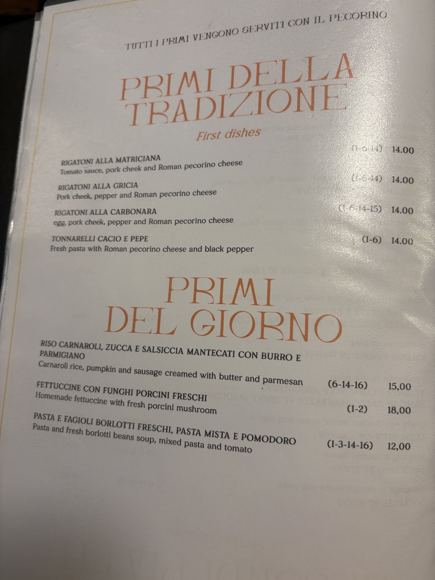 Flavio al Velavevodetto ai Quiriti menu 2