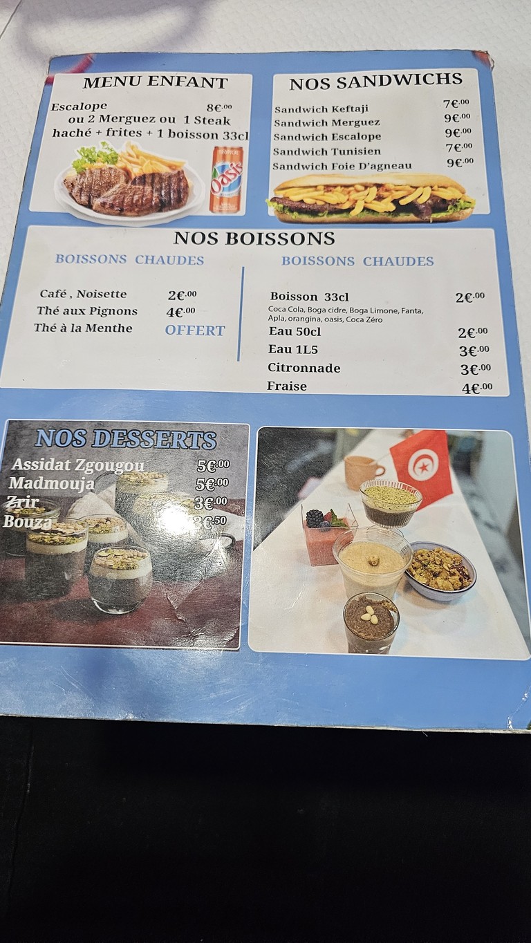 La Marsa menu 3