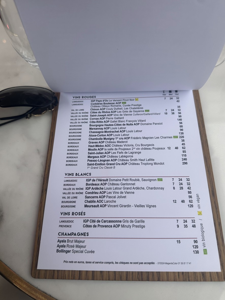 Chez Moineau Restaurant menu 5