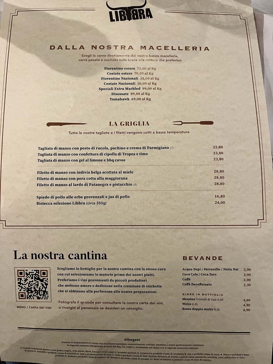 Libbra - Ristorante di carne a Capannelle menu 2