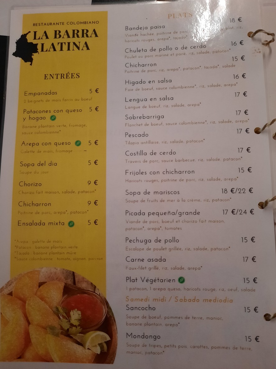El Encanto menu 1