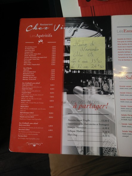 Brasserie Restaurant Chez Virgile